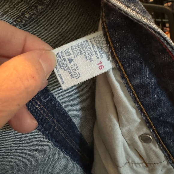 Tommy Hilfiger Denim Jean Skirt Womens Size 16 Medium Wash A-Line - Picture 4 of 5